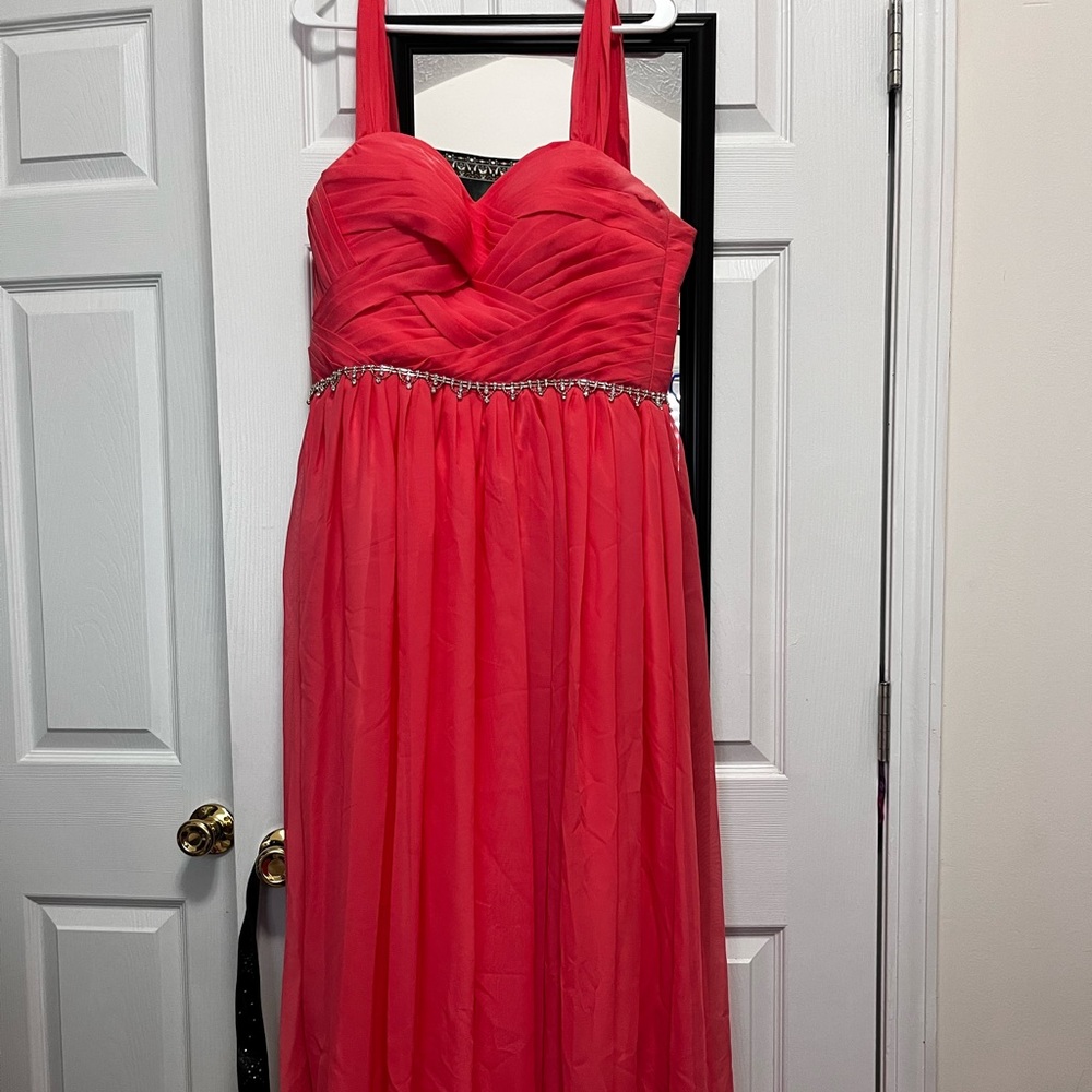 wedding or prom dress size extra large by aurora bridal color coral